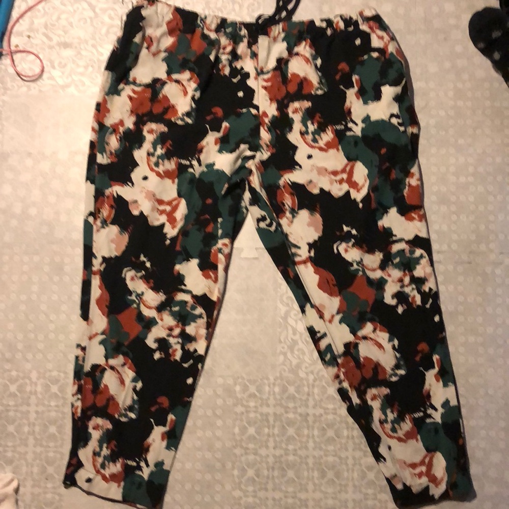 Color block pants